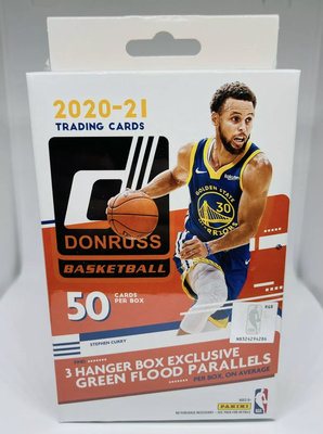2020-21 Panini Donruss Basketball Hanger Box Exclusive Green Flood 50卡 卡盒