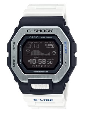【天龜 】CASIO G SHOCK 藍牙雙重材質錶圈衝浪運動  GBX-100-7