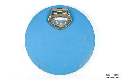 【古物箱】KUBATO 日本製 機械式 圓形普普風 古董 體重計 (二手 老件 骨董 )