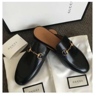 GUCCI Princetown Slippers 皮革 樂福 拖鞋 穆勒鞋 懶人 黑 423513 +預購