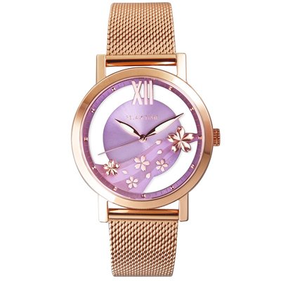RELAX TIME 永恆系列-鏤空腕錶 RT-96-3 粉紫面 公司貨