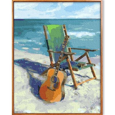 【可開發票】油畫 手工 diy數字油畫手繪音樂吉他客廳簡約填色裝飾品油彩禮物畫
