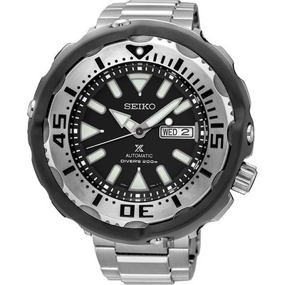 SEIKO 精工 Prospex 鮪魚罐頭 200米專業潛水機械錶不鏽鋼- 4R36-05R0D就到一只