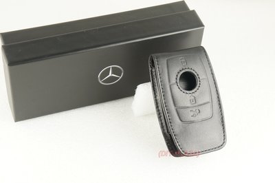 【DIY PLAZA】賓士 M-Benz W213 S213 原廠 真皮 鑰匙 皮套 黑色 標準版 E200 E300
