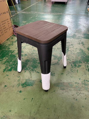 吉田二手傢俱❤全新 工業風 餐椅 咖啡椅 板凳 會客椅 接待椅 造型椅 會議椅 復刻 黑色 藍色