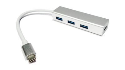 快速出貨_品名: 免驅鋁合金Type-c USB3.0 4埠HUB高速集線器 J-14662