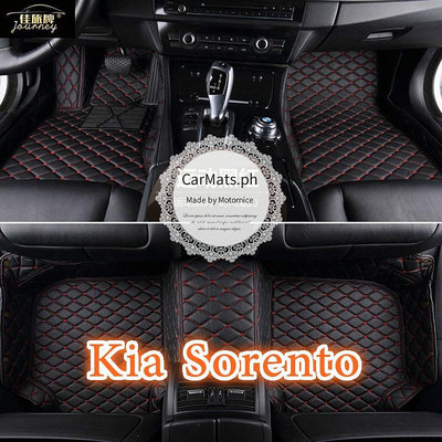 【】適用Kia Sorento腳踏墊 專用包覆式皮革腳墊 kia sorento地墊（滿599元免運）