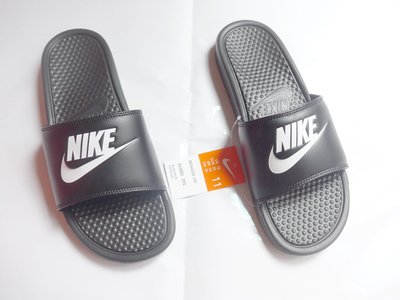 鞋之誠~(請詢問有無現貨 )Nike 黑白 拖鞋 GD款 編織 菱格紋黑=5~12號 男女款