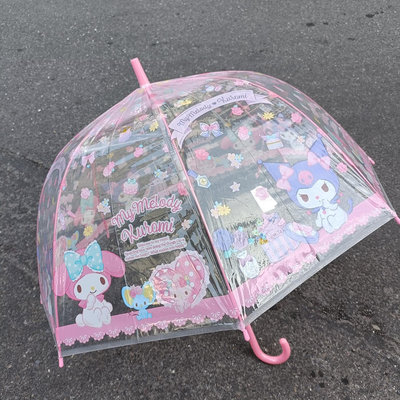 《軒恩株式會社》美樂蒂 全透明 兒童 雨傘 自動傘 直立傘 兒童傘 115572