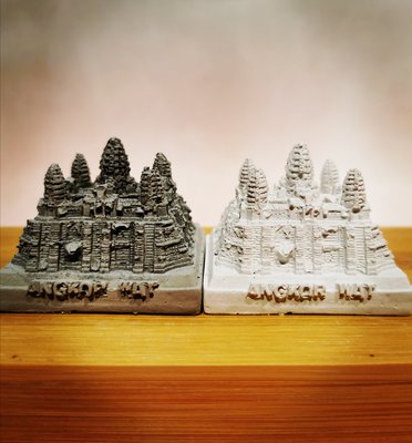 還願佛牌 柬埔寨 親請 紀念品 吳哥窟 吳哥寺 模型 水泥 清水灰 象牙白