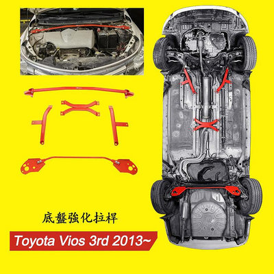 加裝 汽車平衡桿 適用豐田威馳Toyota VIOS 3rd 2013~2023 底盤強化 實用改裝 後下防傾桿