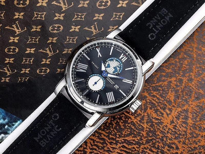 七七代購#萬寶龍腕錶 HERITAGE SPIRIT系列 進口多功能石英機芯男士手錶 直徑40 mm氣質經典 明星同款