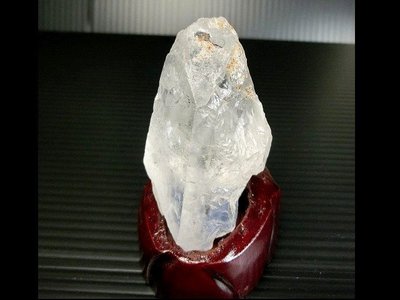 [Disk水晶][特殊收藏]天然藍線石(藍髮晶)水晶晶柱,送底座 KH-37
