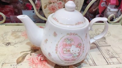 ♥小花花日本精品♥Hello Kitty 瓷器泡茶用花茶茶壺11615200