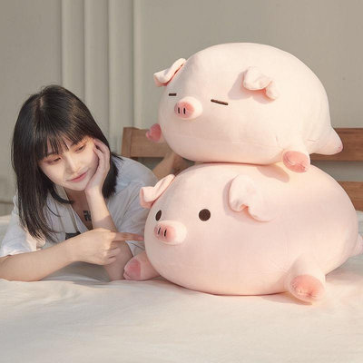 【小點點】可愛豬 豬公仔 毛絨 趴趴豬  布娃娃 男生款  床上睡覺超軟女