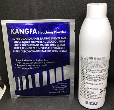 ☛金興美容美髮材料☚ KANGFA漂粉+雙氧水12%