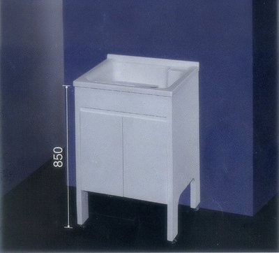 【亞御麗緻衛浴】實心人造石活動式洗衣板防水PVC發泡板浴櫃 50cm