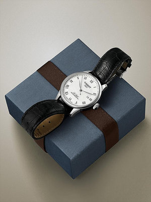 ＂手錶＂Tissot天梭正品力洛克系列機械皮帶手表男表