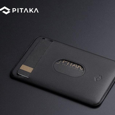 PITAKA 磁吸卡包MagSafe可適用蘋果iPhone13 pro max手機殼 卡夾（可裝2卡）