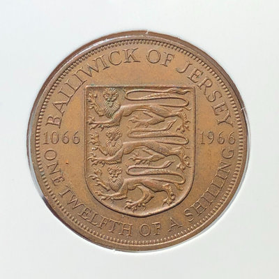 【二手】 諾曼征服900周年112先令銅幣D051，僅1966年發行500 錢幣 紙幣 硬幣【奇摩收藏】