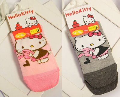 【DJ媽咪玩具日本流行精品】日本進口 日本限定 三麗鷗 Hello kitty 凱蒂貓 造型 女童 襪子短襪