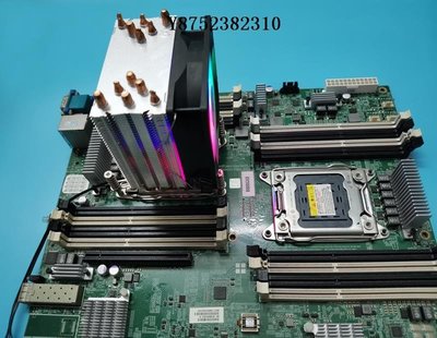 AVC 6銅管CPU散熱器超微X79雙路服務器2011長方型主板散熱CPU風扇-雙喜生活館