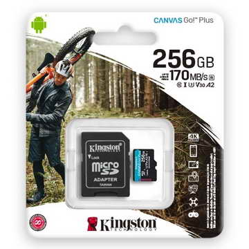 【台中自取】(有現貨)金士頓 KINGSTON SDCG3/256GB microSDXC Canvas Go Plus 170MB TF 記憶卡/終身保固