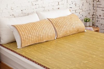 【鹿港竹蓆】11mm  原色  竹蓆(涼蓆.草蓆)  7呎  特大雙人  台灣製造 MIT  附收納袋 束帶款 硬床適用