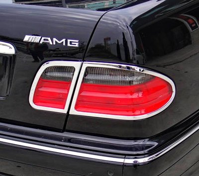 圓夢工廠 Benz W210 E36 E50 E55 E60 1996~2003 改裝 鍍鉻車燈框 後燈框 尾燈框