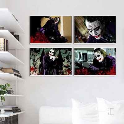 joker掛畫傑昆菲尼克斯小丑裝飾畫DC哥譚蝙蝠俠海報電影院壁畫