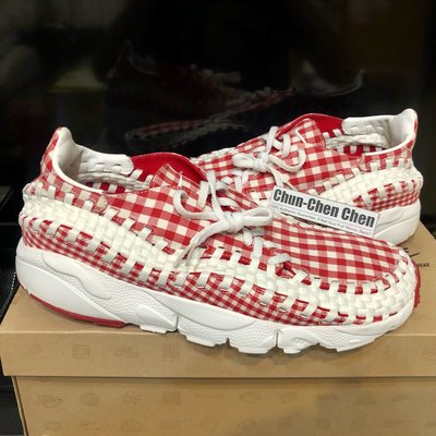 Washoes 全新 Nike Air Footscape Woven Motion QS 白紅 417725-600 US 12 (30cm)