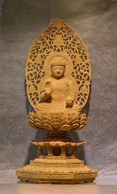 佛藝館 黃楊木 神像 佛像 南無藥師琉璃光如來木雕 法像莊嚴（GA-2705）
