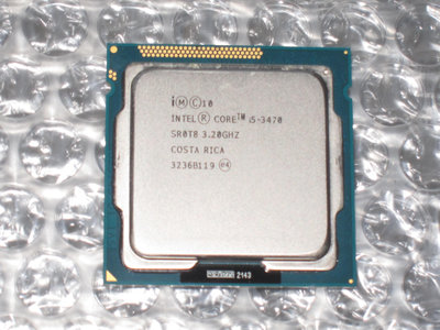 售三代intel Core i5-3470 3.2G 22nm LGA-1155 腳位4核心CPU(良品)
