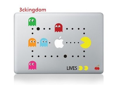 (3ckingdom)蘋果Apple logo貼紙 MacBook 貼紙 13吋 Air Pro pacman