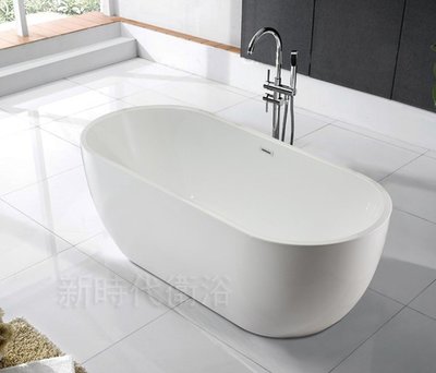 [新時代衛浴] 150cm薄邊新款獨立浴缸，薄邊大空間，內外缸一體成型無接縫，時尚有型款式XYK091