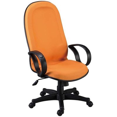 【P31-12】造型辦公椅(橙黃色)