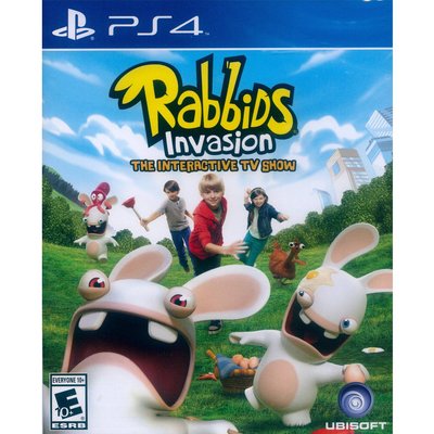 【一起玩】PS4 瘋狂兔子全面侵略 TV 互動遊戲 英文美版 Rabbids Invasion