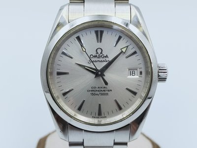 【發條盒子K0036】OMEGA 歐米茄 海馬CO-AXIAL 36mm 自動不銹鋼經典錶款 特價優惠42800