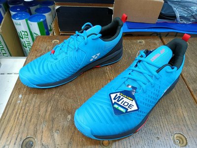 總統網球(自取可刷國旅卡)Yonex POWER CUSHION SONICAGE 3 藍黑 配色 寬楦頭 網球鞋