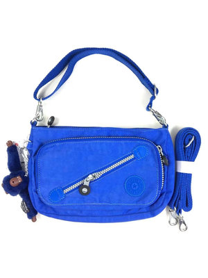 小Z代購#Kipling 猴子包 K13696 寶藍 輕量輕便多夾層 斜背肩背包 零錢包 收納 防水