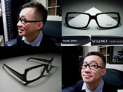 信義計劃 眼鏡 Vioki 方框 大框 手工眼鏡 中國好聲音我要當歌手超級紅人榜 許常德示範款