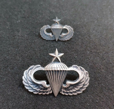 元年傘兵徽章  高級傘降技能章 Airborne胸標