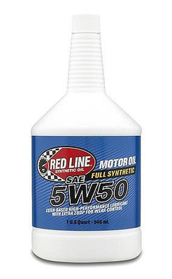 【威能汽車百貨】紅線REDLINE 5W50 美國多酯類全合成機油 946ml(超商限取4罐)