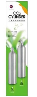 UP 雅柏《上出式二氧化碳鋁瓶》耐高壓、CO2 鋁合金，向上式3L