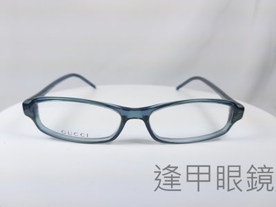 『逢甲眼鏡』GUCCI 鏡框 窄方框 透明藏青色 復古設計【 GG1473 9B2】