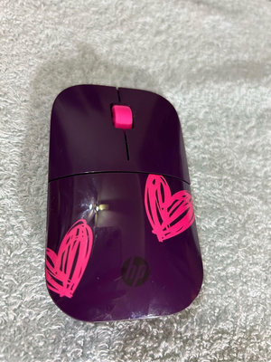 二手近全新HP 無線滑鼠Z3700紫色愛心滑鼠/惠普輕薄時尚無線滑鼠 台北面交