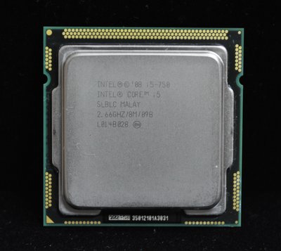 Core i5-750 四核正式版 (1156 2.67G) 非 i5-660 i5-670 i5-680 i5-760