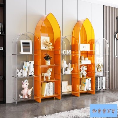 【熱賣精選】高檔兒童亞克力書架繪本架現代簡約置物架落地組合書柜展示收納架