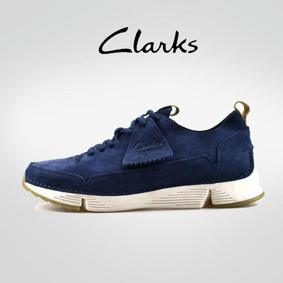 新款推薦 clarks克拉克男鞋運動休閑鞋三瓣底潮流時尚經典跑步鞋Tri Spark 可開發票