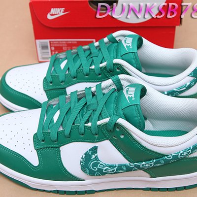 2022 NIKE WMNS DUNK LOW ESS PAISLEY PACK 女變形蟲綠白DH4401-102